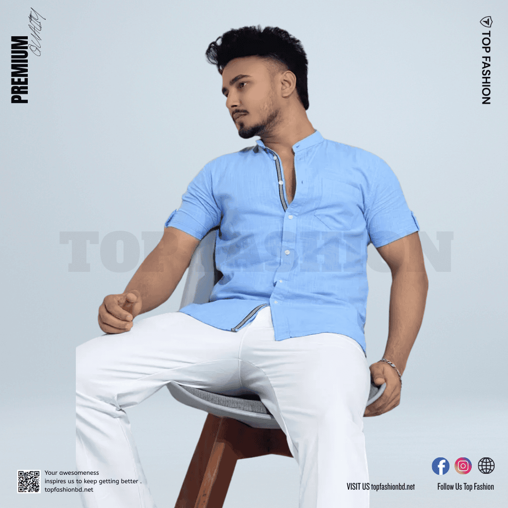 HALF SHIRT SKY BLUE CODE- SB03