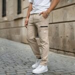 CARGO DOBBY PANT BEIGE CODE-CD67