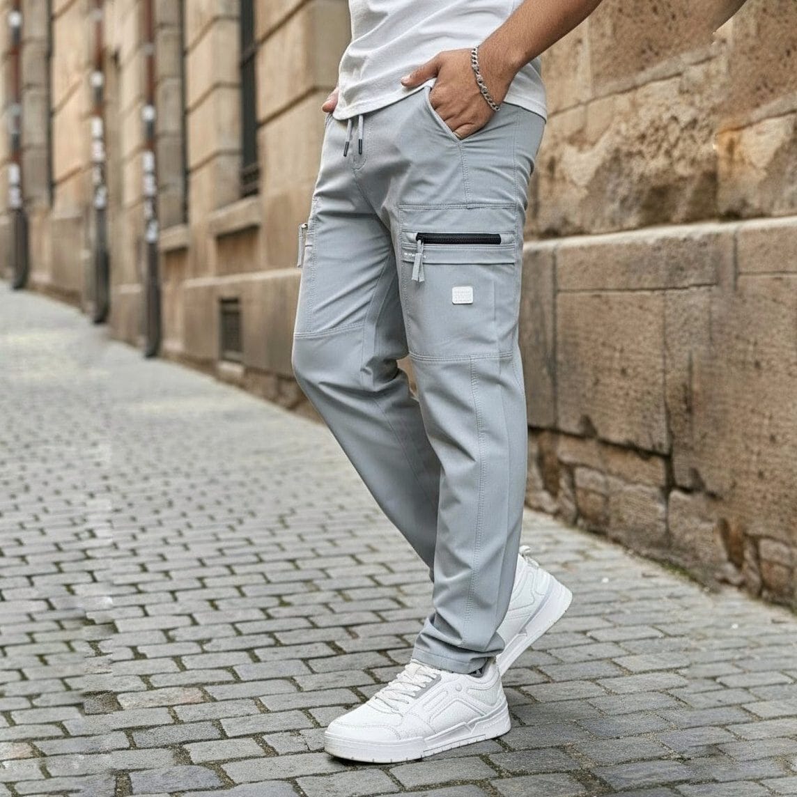 CARGO DOBBY PANT LIGHT GRAY CODE-CD66