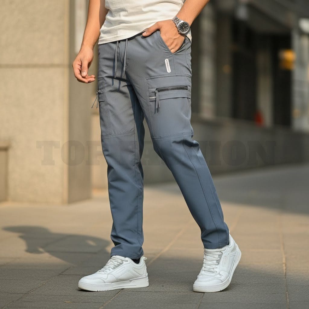 CARGO DOBBY PANT SLATE BLUE CODE-CD69