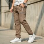 CARGO DOBBY PANT BROWN CODE-CD68