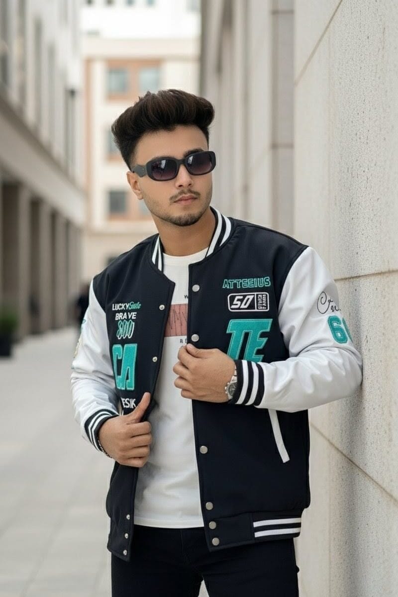VARSITY JACKET BLACK CODE-VJ06