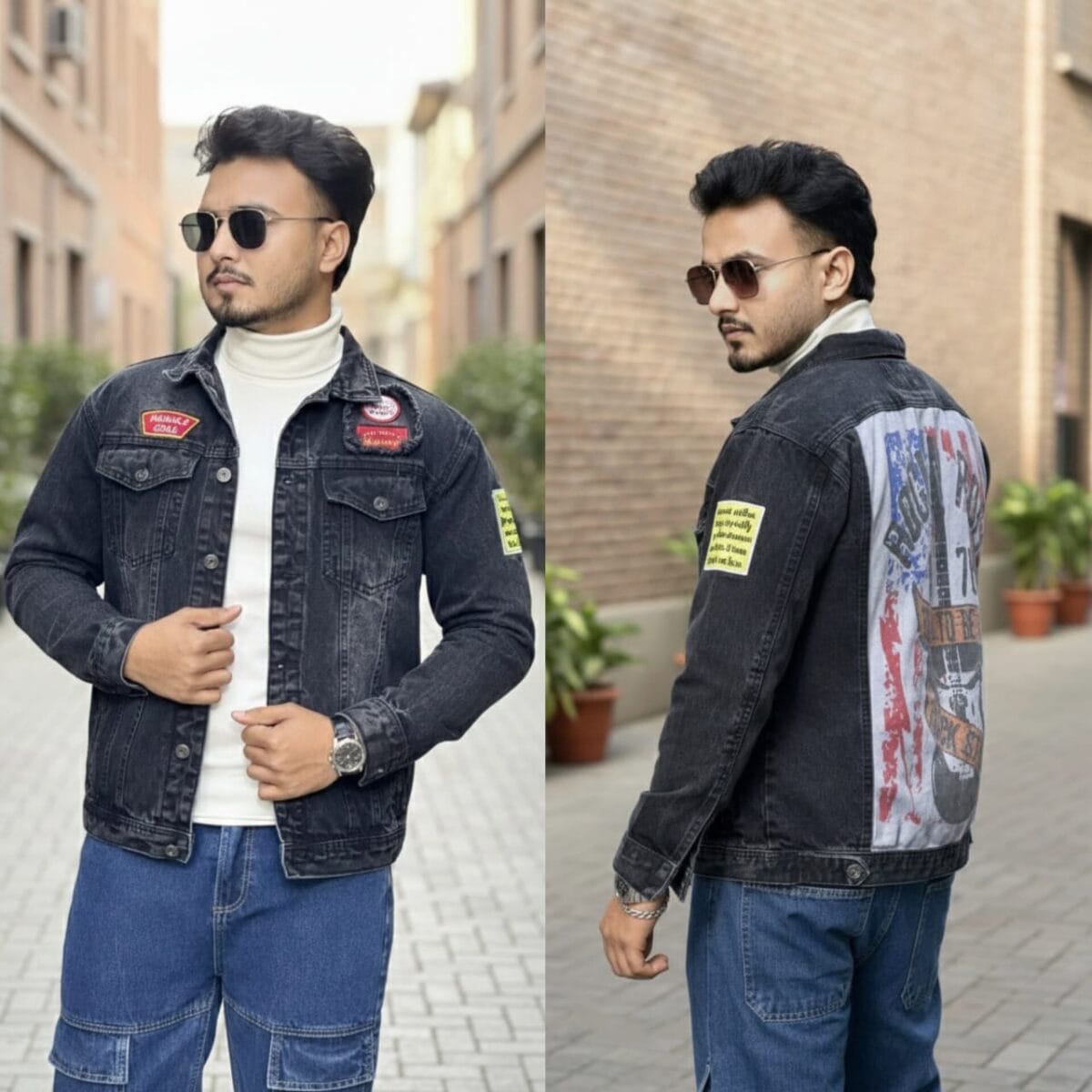 1-DENIM PRINT JACKET CODE-DPJ62