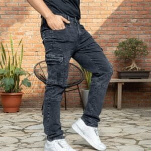 A-CARGO NEW PANT BLACK CODE-CARGO48