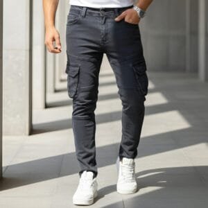 CARGO PANT BLACK ASH CODE-CPB74