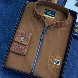 LUXURY PANJABI CHOCOLATE BROWN CODE-73