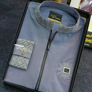 LUXURY PANJABI DEEP ASH CODE-72